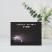 KANSAS LIGHTING STORM BRIEFKAART (Staand voorkant)