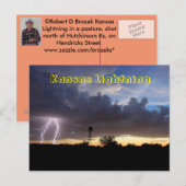 Kansas Lightning POST CARD Briefkaart (Voorkant / Achterkant)