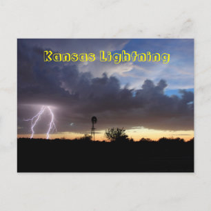 Kansas Lightning POST CARD Briefkaart