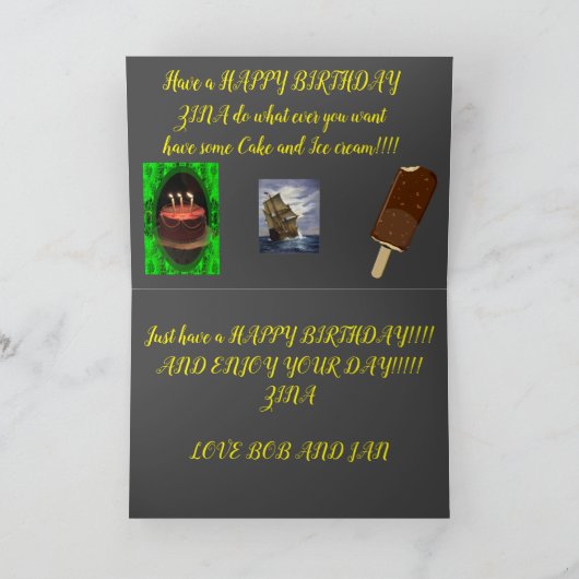 Kansas Lightning Storm Verjaardag Wenskaart Kaart (Binnen)