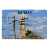 Kansas Limestone Fence Magneet (Horizontaal)