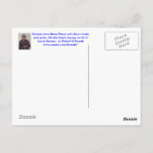 Kansas Limestone Fence Post Card Briefkaart (Achterkant)