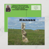 Kansas Limestone Fence Post POST CARD Briefkaart (Voorkant / Achterkant)