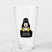 Kansas Linux Fest Beer Glass Glas (Voorkant)