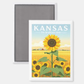 Kansas Magneet (Voorkant / Achterkant)