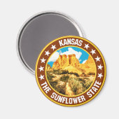 Kansas Magneet (Voorkant / Achterkant)