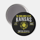 Kansas Magneet (Voorkant / Achterkant)