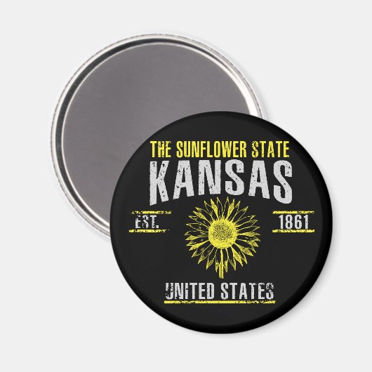 Kansas Magneet (Voorkant / Achterkant)