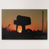 Kansas Mailbox Sunset Box Puzzle Legpuzzel (Horizontaal)