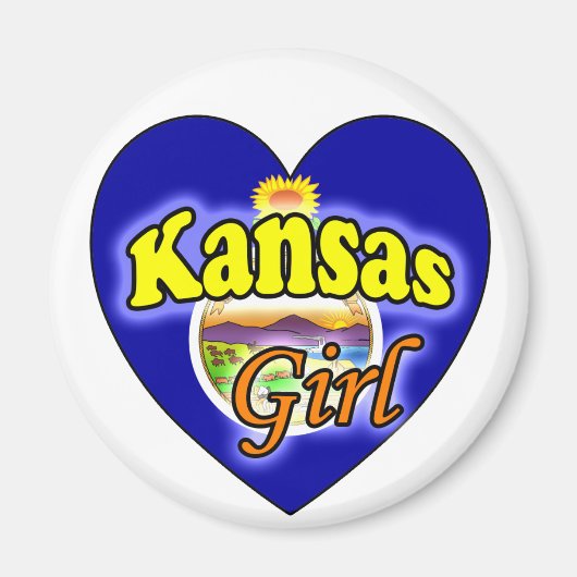 Kansas Meisje Magneet (Voorkant)