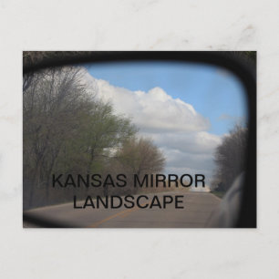 KANSAS MIRROR LANDSCAPE POST CARD BRIEFKAART