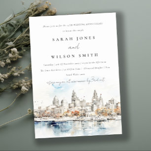 Kansas Missouri Waterverf bruiloft Jubileum Kaart