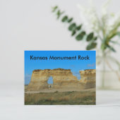 Kansas Monument Rock POST CARD Briefkaart (Staand voorkant)