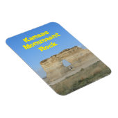 Kansas Monument Rock Square Magnet Magneet (Rechterzijde)