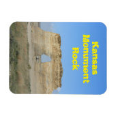 Kansas Monument Rock Square Magnet Magneet (Horizontaal)