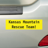 Kansas Mountain Rescue Team! Bumpersticker (Op auto)