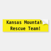 Kansas Mountain Rescue Team! Bumpersticker (Voorkant)