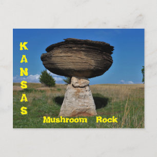 Kansas Mushroom Rock Park Post Kaart