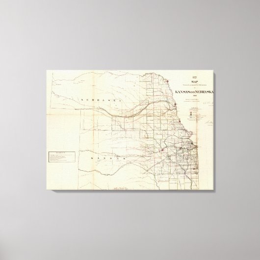 Kansas, Nebraska Canvas Afdruk (Voorkant)