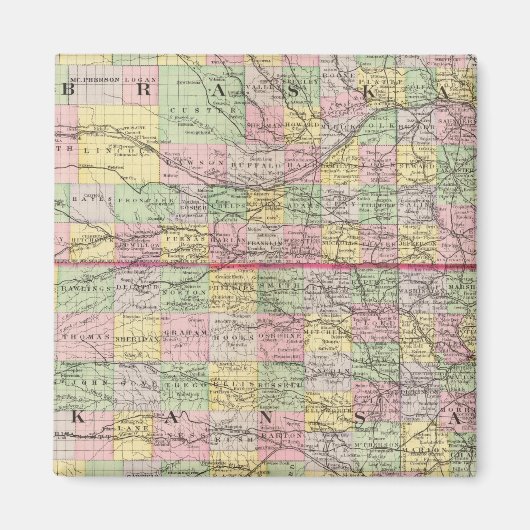 Kansas, Nebraska Magneet (Voorkant)