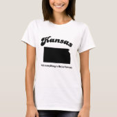 Kansas - Niet alles is plat T-shirt (Voorkant)