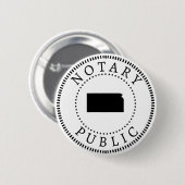 Kansas Notary Public Ronde Button 5,7 Cm (Voorkant /achterkant)