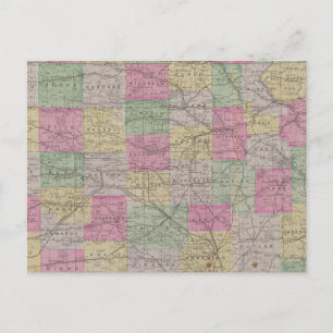 Kansas Officiële Topografische State Atlas Briefkaart