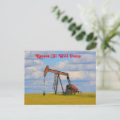 Kansas Oil Well Pump Post Kaart (Staand voorkant)