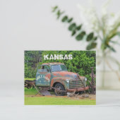 Kansas Old Boerderij Equipment Post Card Briefkaart (Staand voorkant)