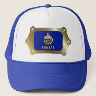 Kansas omlijst Vlag Pet