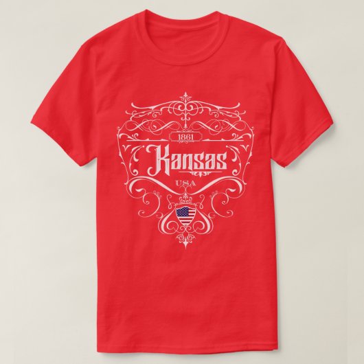 Kansas  ontwerp 1 t-shirt (Design voorkant)