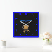 Kansas Orb Weaver Square Clock Vierkante Klok (Huis)