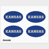 Kansas Ovale Sticker (Vel)