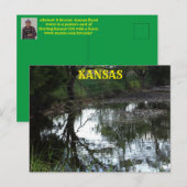 Kansas overstroomt water in een Kaart van de weide (Voorkant / Achterkant)