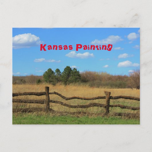 Kansas Painting Briefkaart (Voorkant)