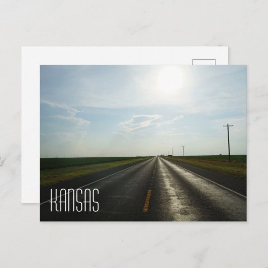 Kansas Prairie Briefkaart (Voorkant / Achterkant)