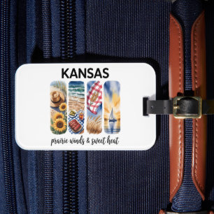 Kansas - Prairie Winds & Sweet Heat Bagagelabel