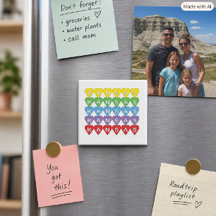 Kansas Pride Kleurrijk Staats trots Hart Ontwerp Magneet
