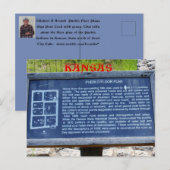 Kansas Pueblo Floor Sign Post Kaart (Voorkant / Achterkant)