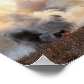 Kansas Rancher begint met een gecontroleerde Prair Poster (Hoek)