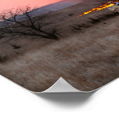 Kansas Rancher controleert brandlijn Poster (Hoek)