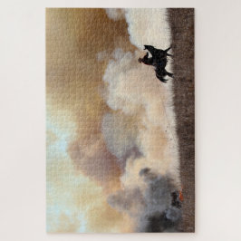 Kansas Rancher die een gecontroleerde brand begint Legpuzzel