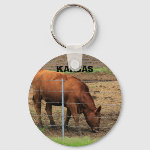 Kansas Red Angus Koe Sleutelhanger