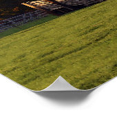 Kansas Red Barn in de herfst, 12x8 inch Poster (Hoek)