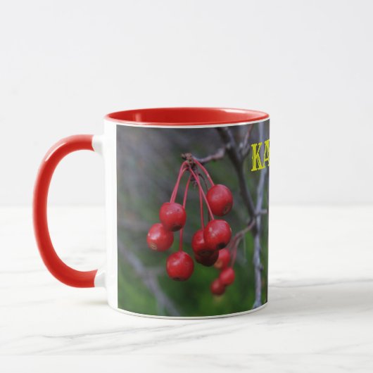 Kansas Red Berries Coffee Mok (Links)