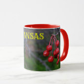 Kansas Red Berries Coffee Mok (Voorkant rechts)