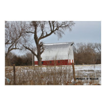 Kansas Red Country Barn Foto Uitbreiding