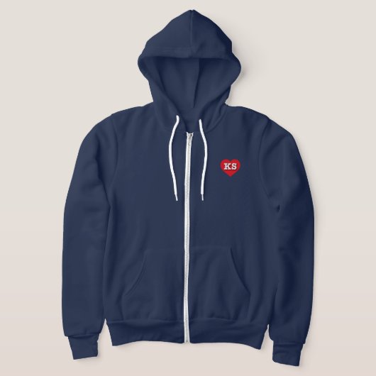 Kansas Red Heart - Ik hou van KS Hoodie (Laagn)