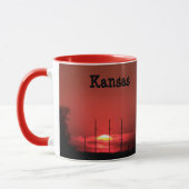 Kansas RED SUNSET Coffee Mok (Links)