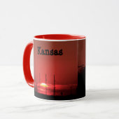 Kansas RED SUNSET Coffee Mok (Voorkant links)